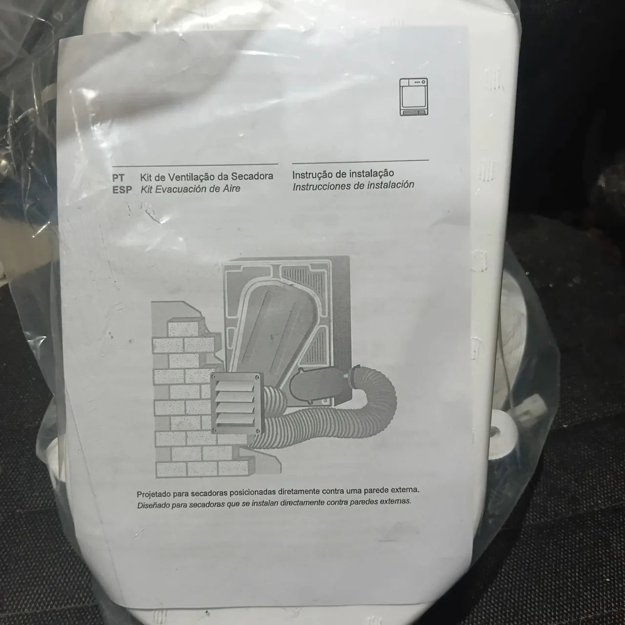Kit de Ventilação para Secadora de Roupas (Original e Lacrado)
