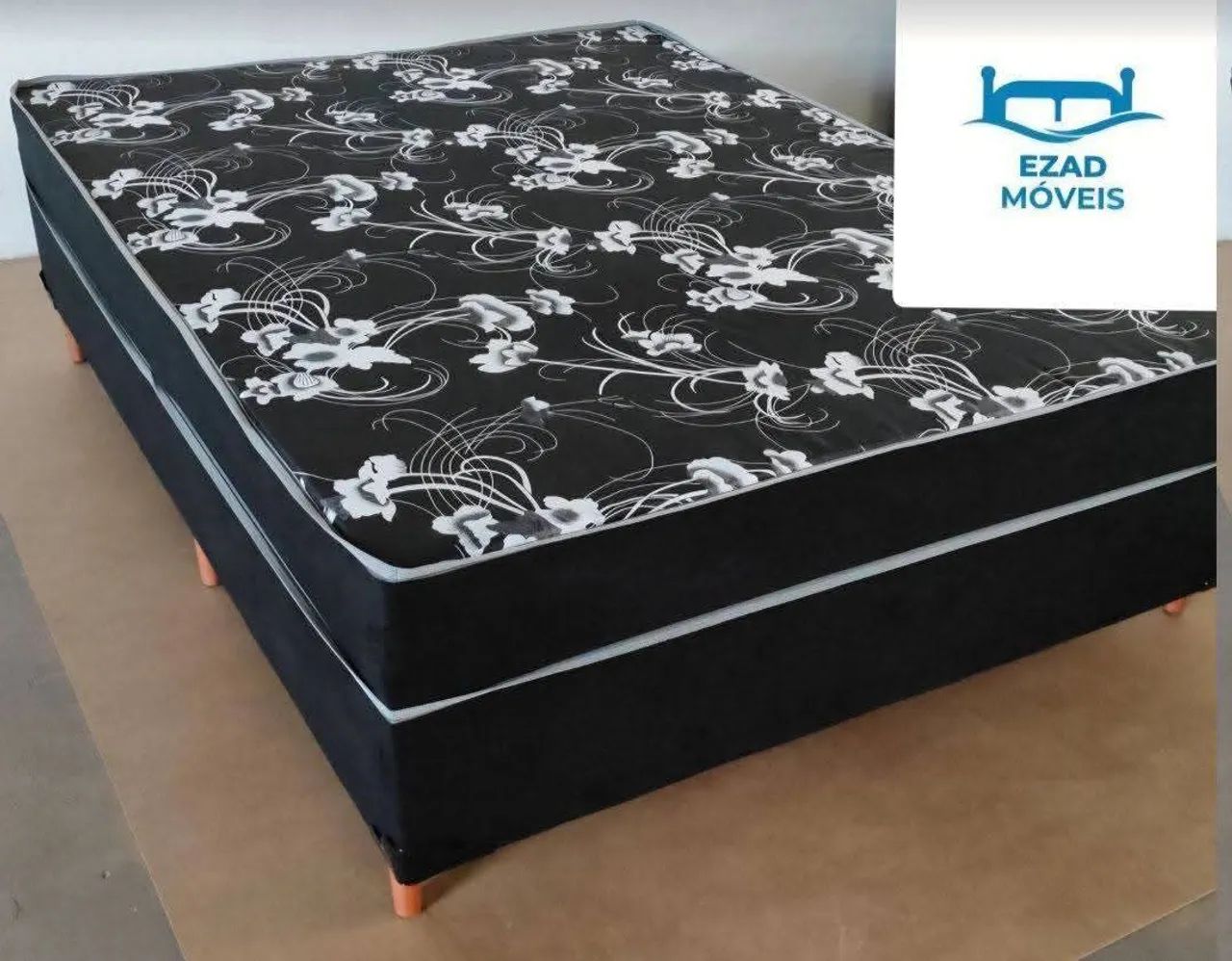 CAMA CASAL BOX CONJUGADA COM COLCHÃO DE 20CM COM MOLASFRETE GRÁTIS  - Foto 2