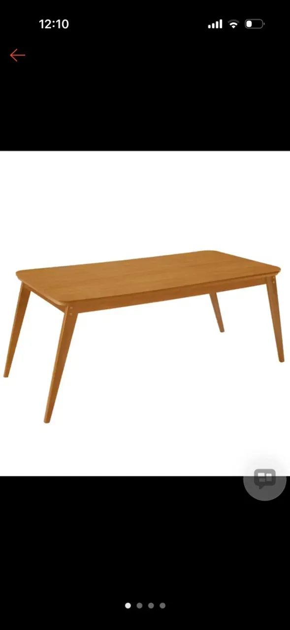 Mesa retangular madeira - ótimo preço e comprada recentemente - Foto 2