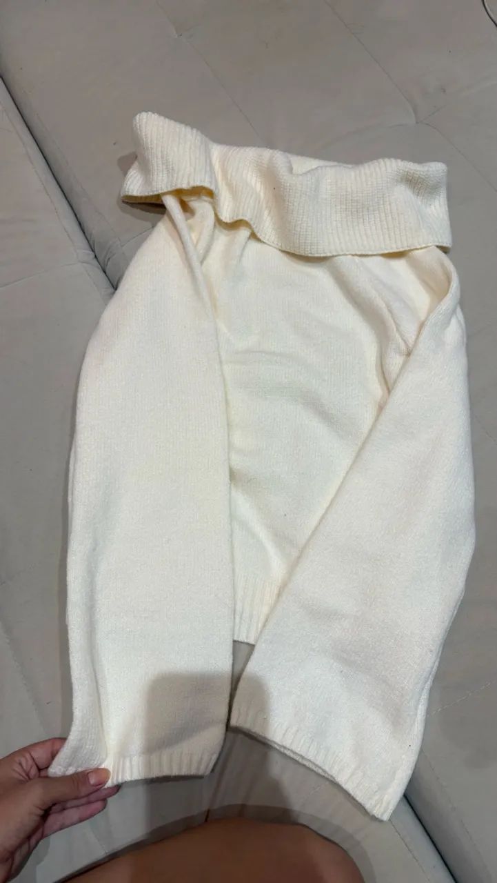 Blusa de frio lã, tomara que caia  - Foto 2