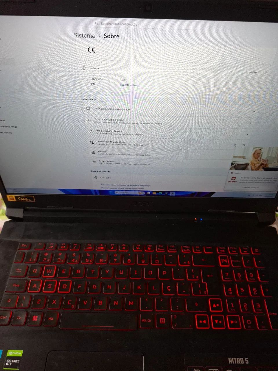 Notebook Acer Nitro V