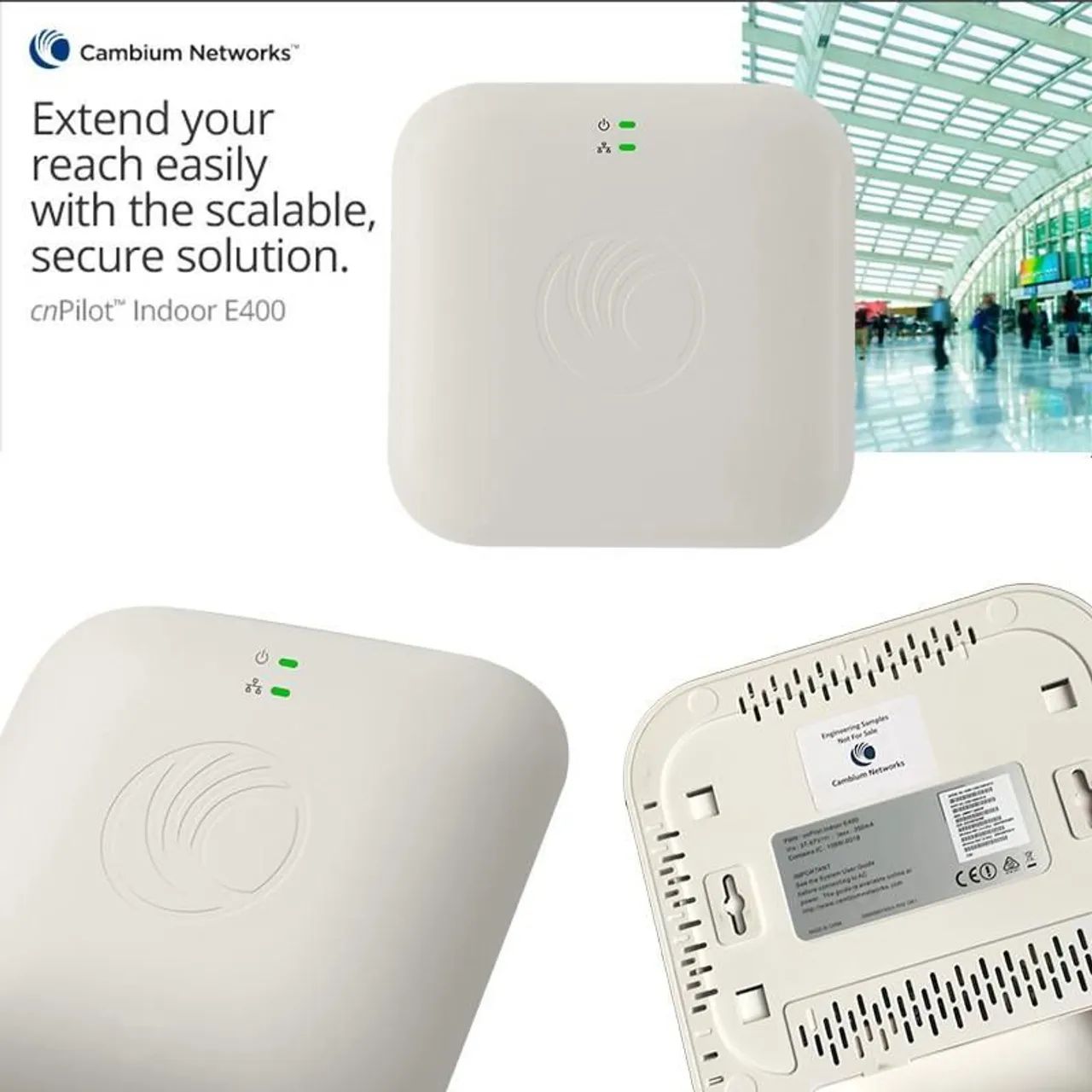 Acces Point Cambium Networks cnPilot Indoor E400 - Excelente estado - Foto 2
