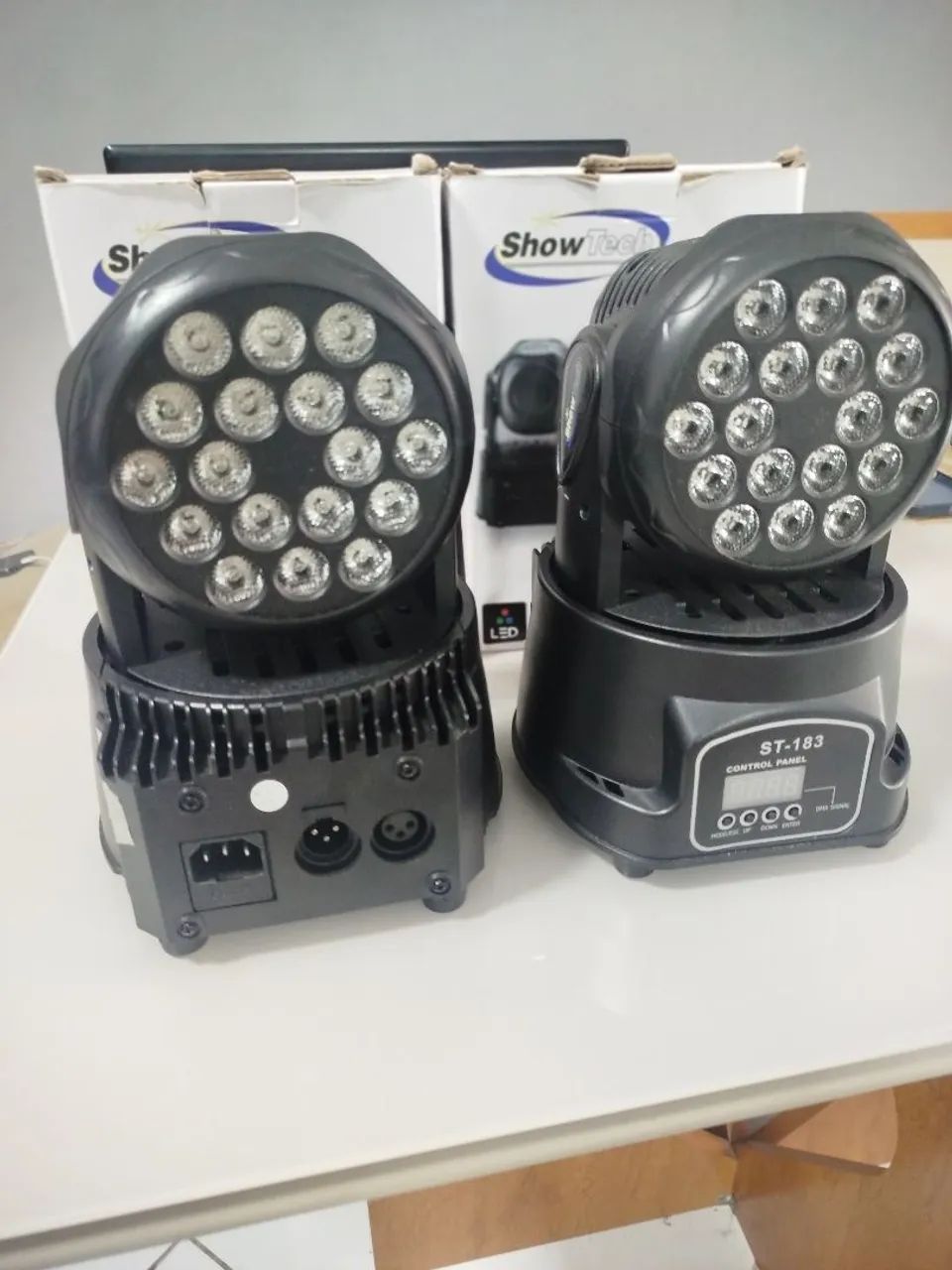 PAR DE MINI MOVING RBG 18LEDS - Foto 3