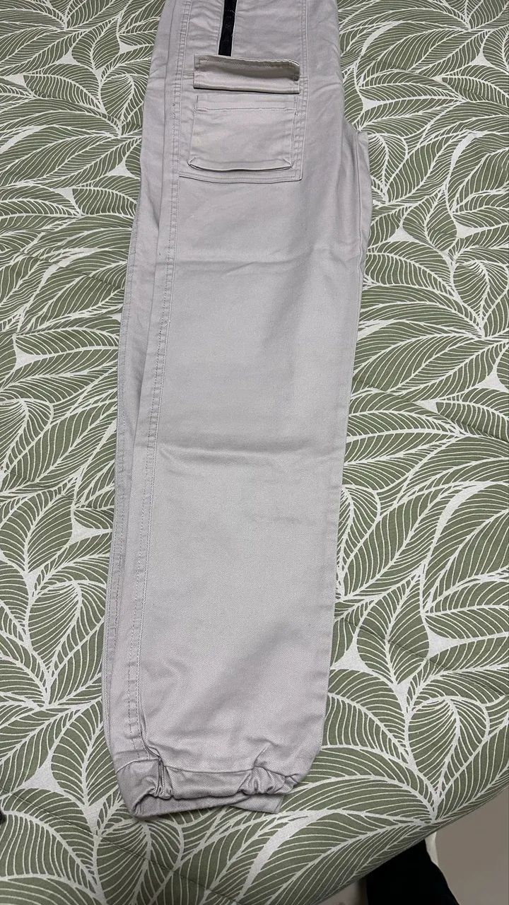 Calça Carga Jeans Bege  - Foto 4