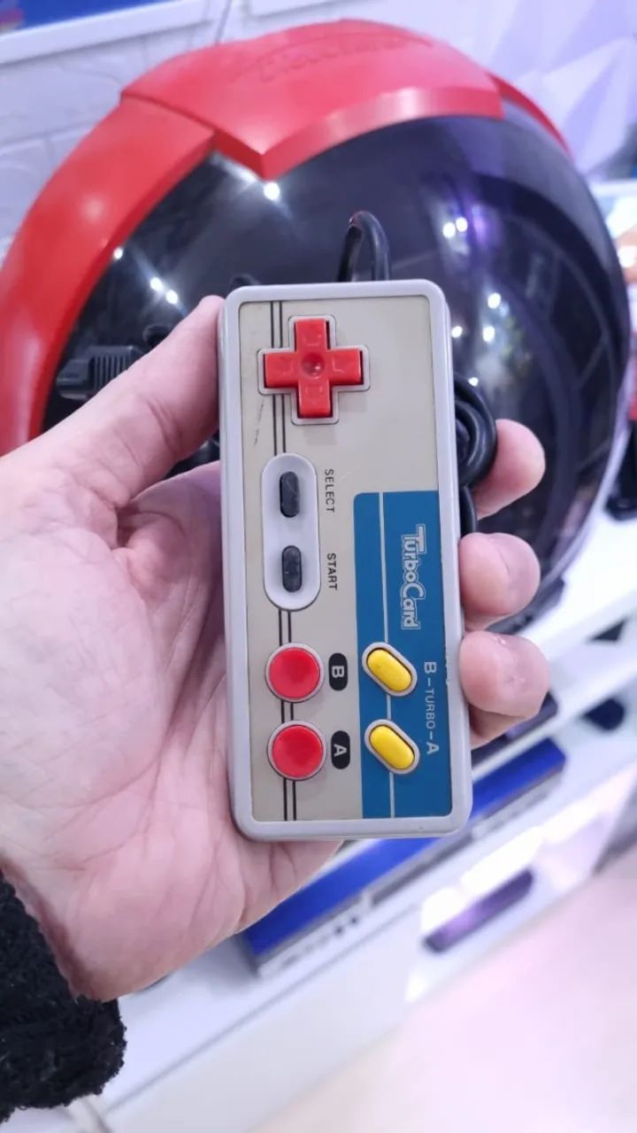 Raro Controle Turbo Card Para Console Nasa Clone Nes 8 Bits SEM TESTES