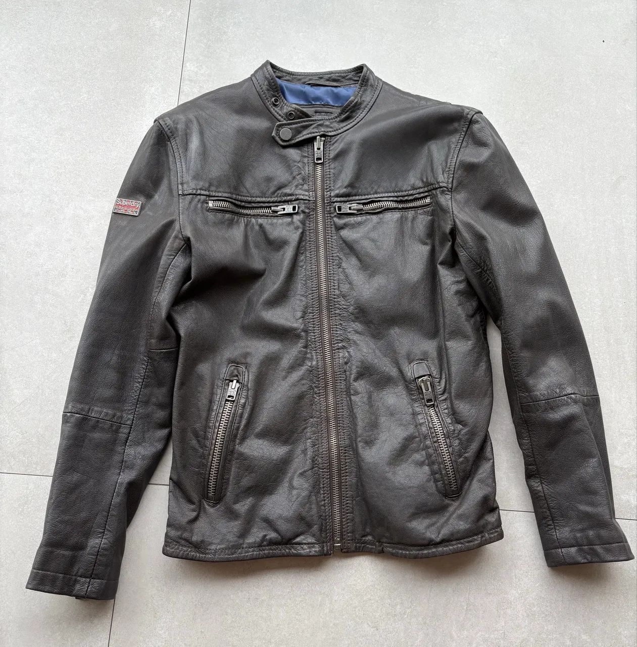 Jaqueta super dry couro legítimo 