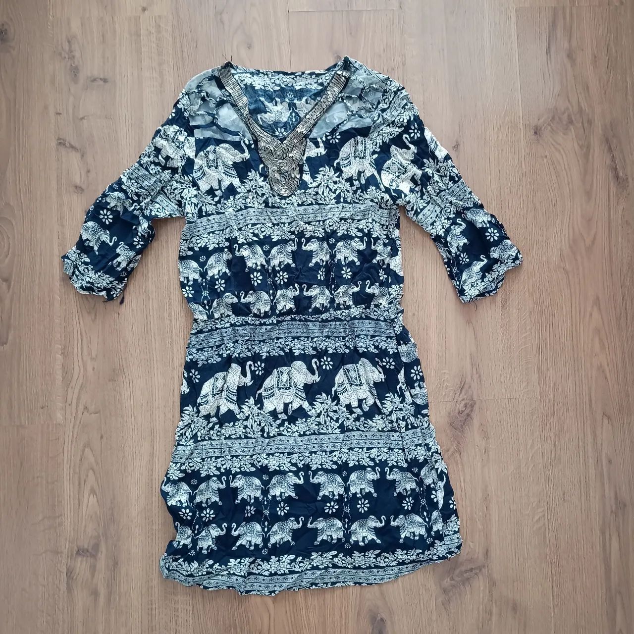 Vestido estampado boho tamanho P Feminino