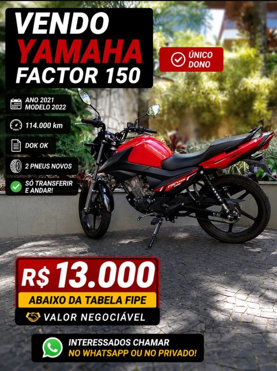 Moto Yamaha FACTOR 150 - Foto 2