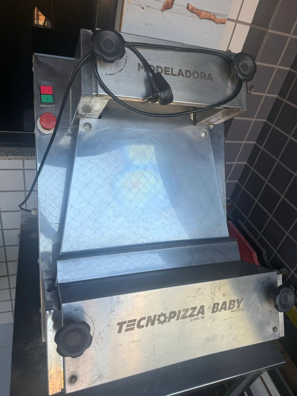 Abridora de massa de pizza 