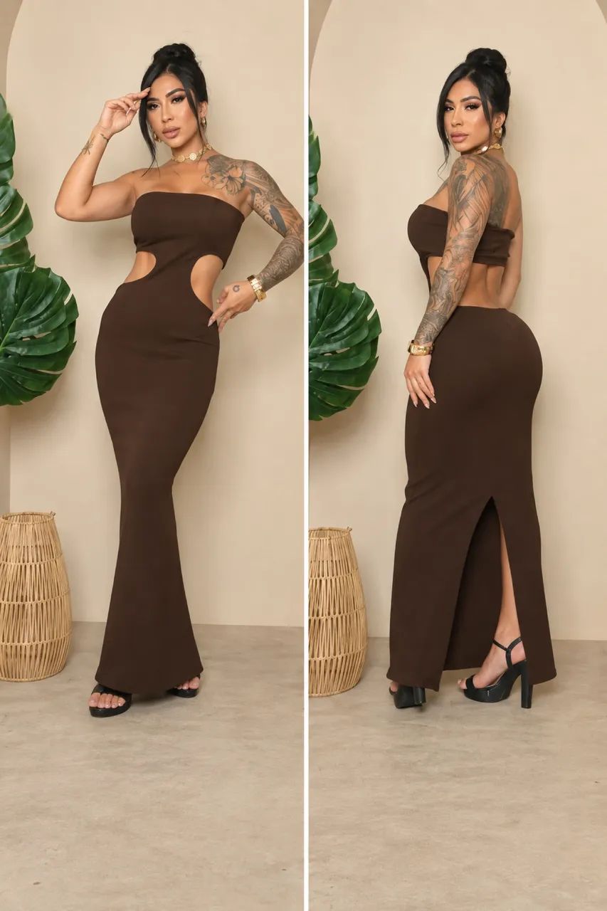 ? DESAPEGO ? 2 VESTIDOS MARRONS! ?