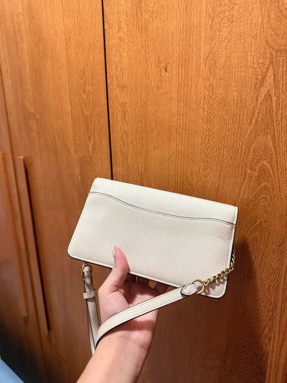 Bolsa Coach Tabby 20 original, na cor off white/nude, com ferragens douradas - Foto 2