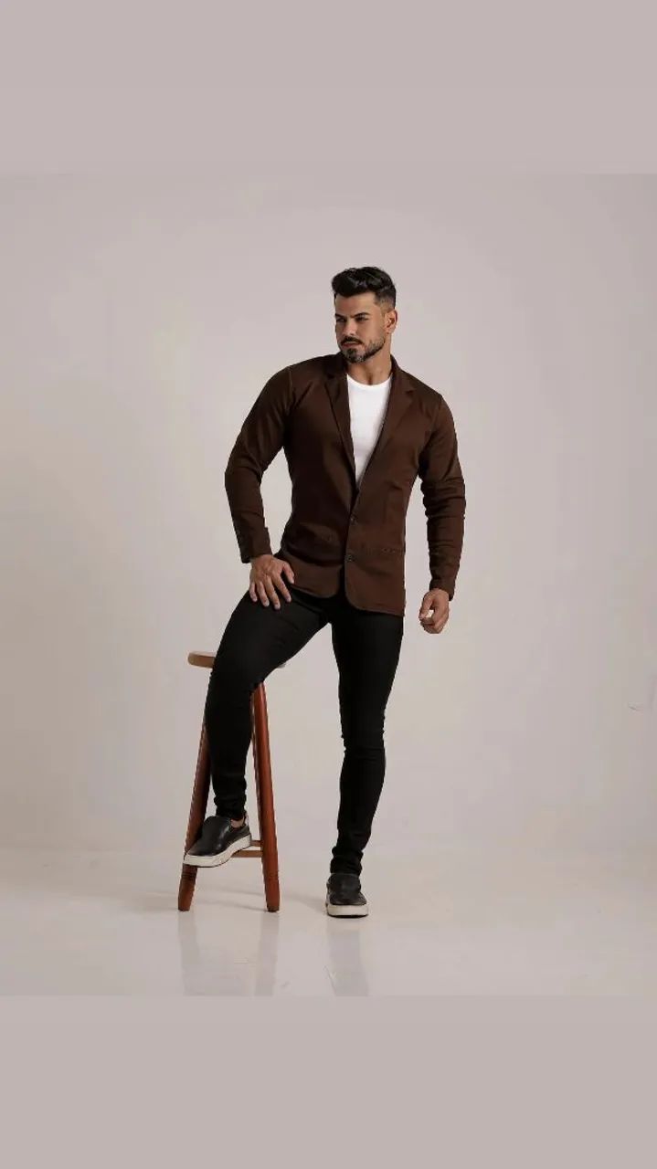 Blazer Masculino Marrom ? - Foto 3