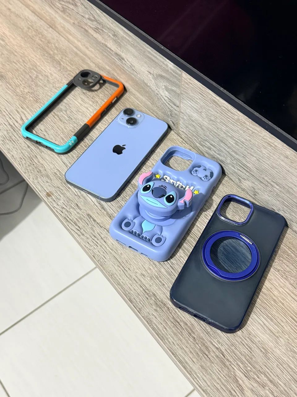 iPhone 14 Azul 128GB - Excelente estado - 85% bateria - Foto 2