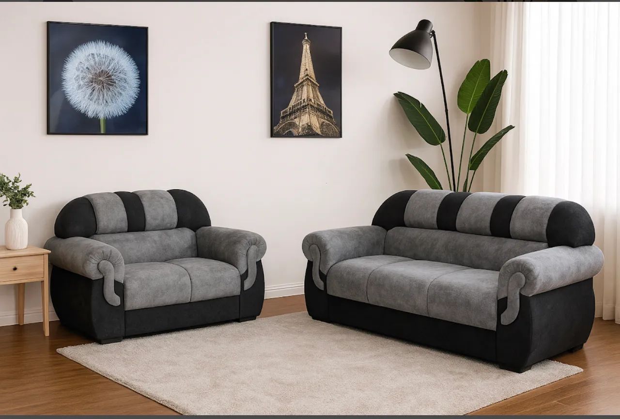 Conjunto Sofá 2 e 3 Lugares Suede65746290961282120