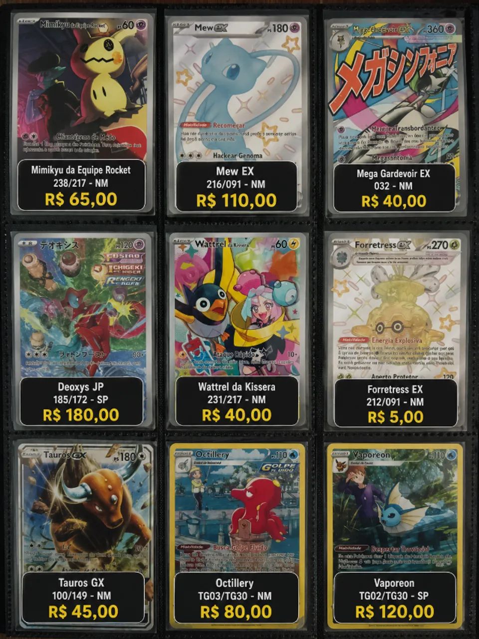 Lote de Cartas Pokemon (NÃO COMPRE ESSE ANUNCIO)