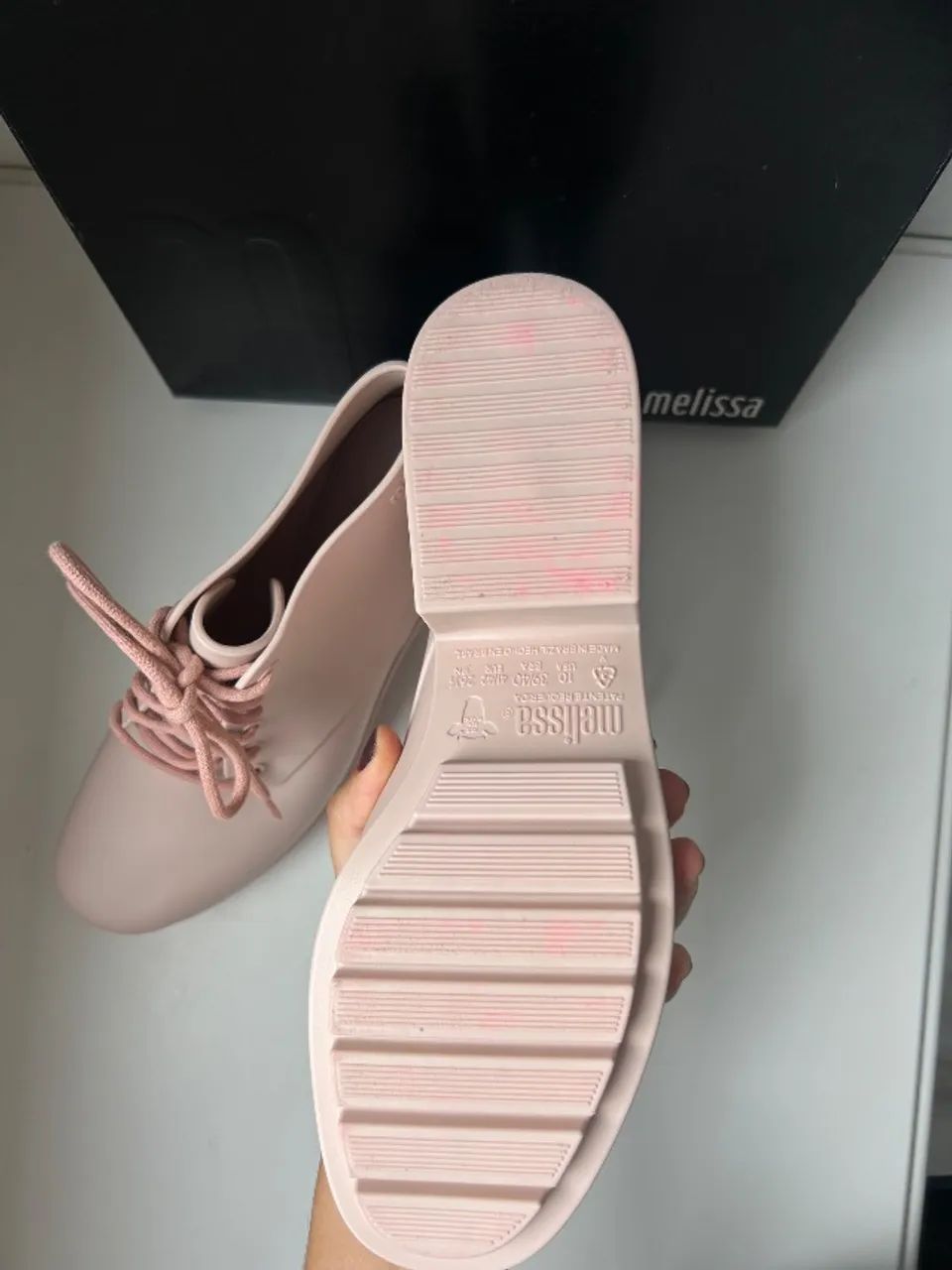 Bota Melissa Stellar II Rosa - Semi nova - Foto 4