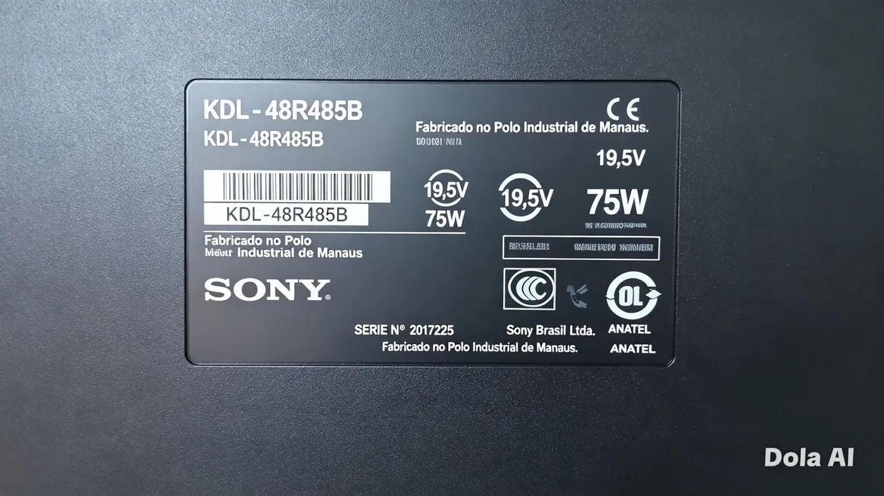 SONY BRAVIA 48 POLEGADAS MODELO KDL- 48R485B PLACA QUEIMADA MAS É BARATINHO  - Foto 3