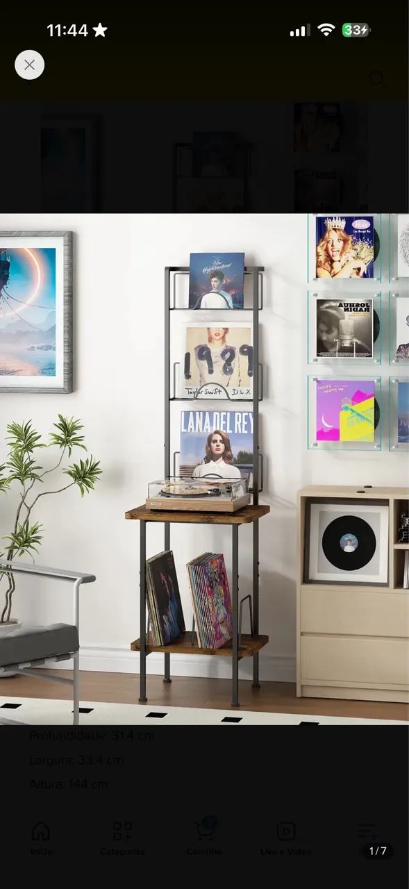 Rack Para Vitrola/Vinil/LP
