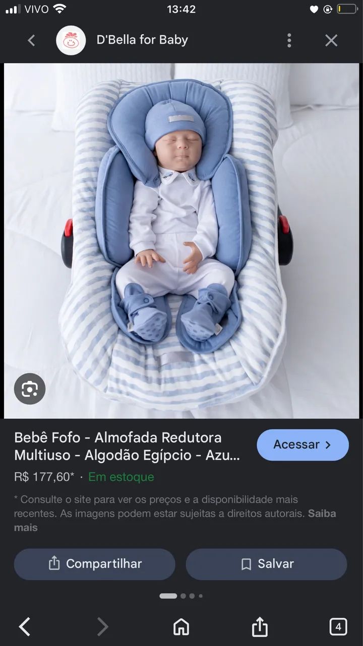 Almofada de bebê conforto  - Foto 2