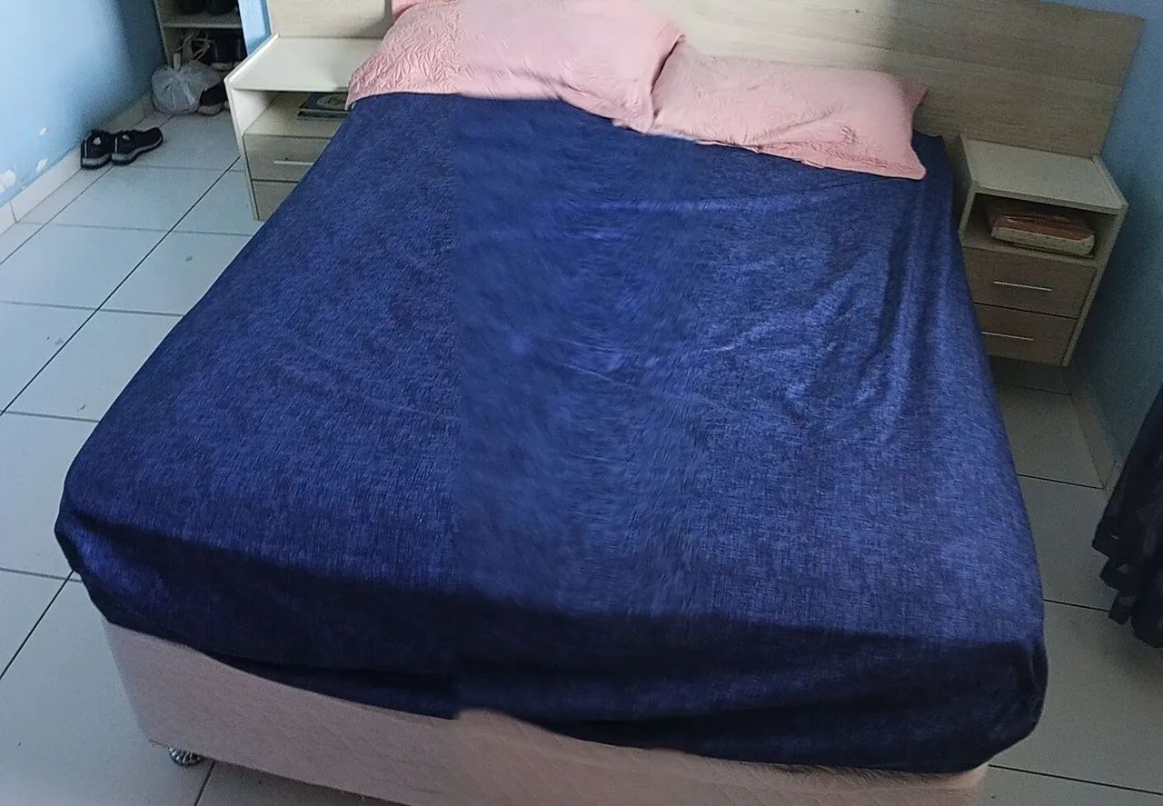 Cama box de casal com colchão de mola  - Foto 2