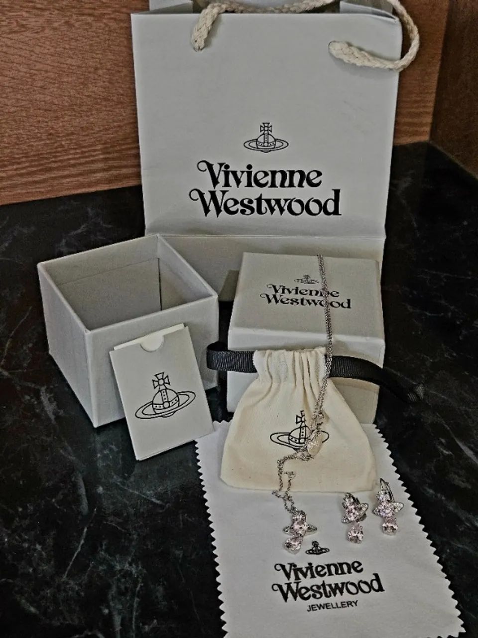 Colar e brincos Vivienne Westwood Mermaid Tear - Foto 3