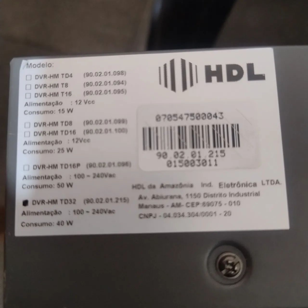 Dvr HM TD32