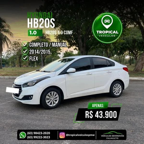 Hyundai Hb20S 1.0 12V FLEX COMFORT MANUAL 2015