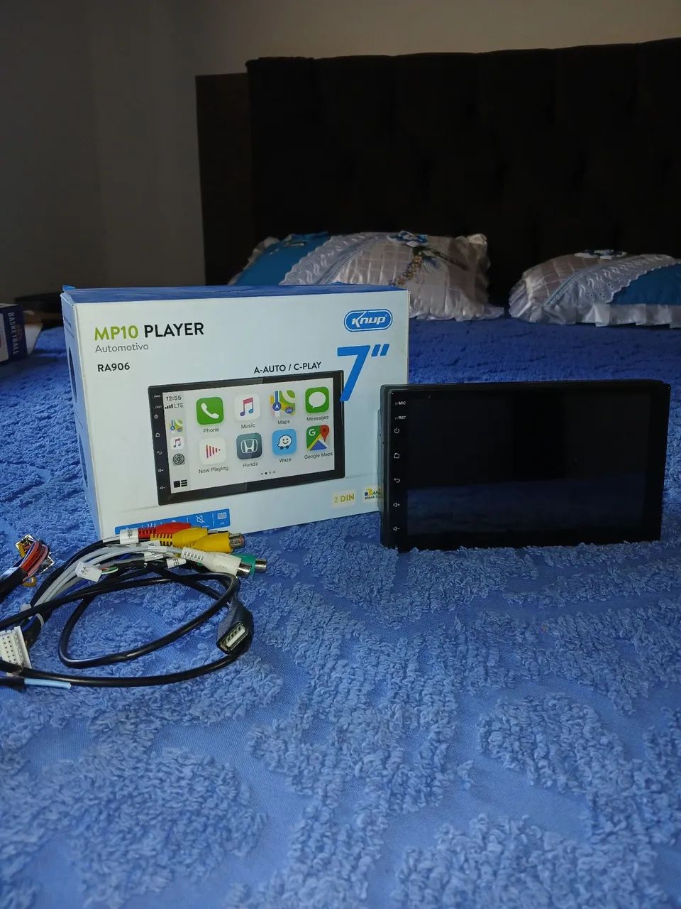 Som multimídia KNUP 7 polegadas com Android Auto e Car Play - Foto 2