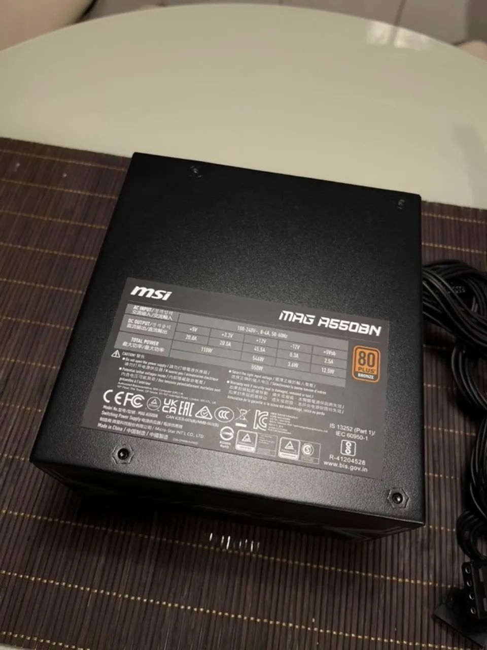 Fonte MSi MAG 550w 80plus - Foto 5
