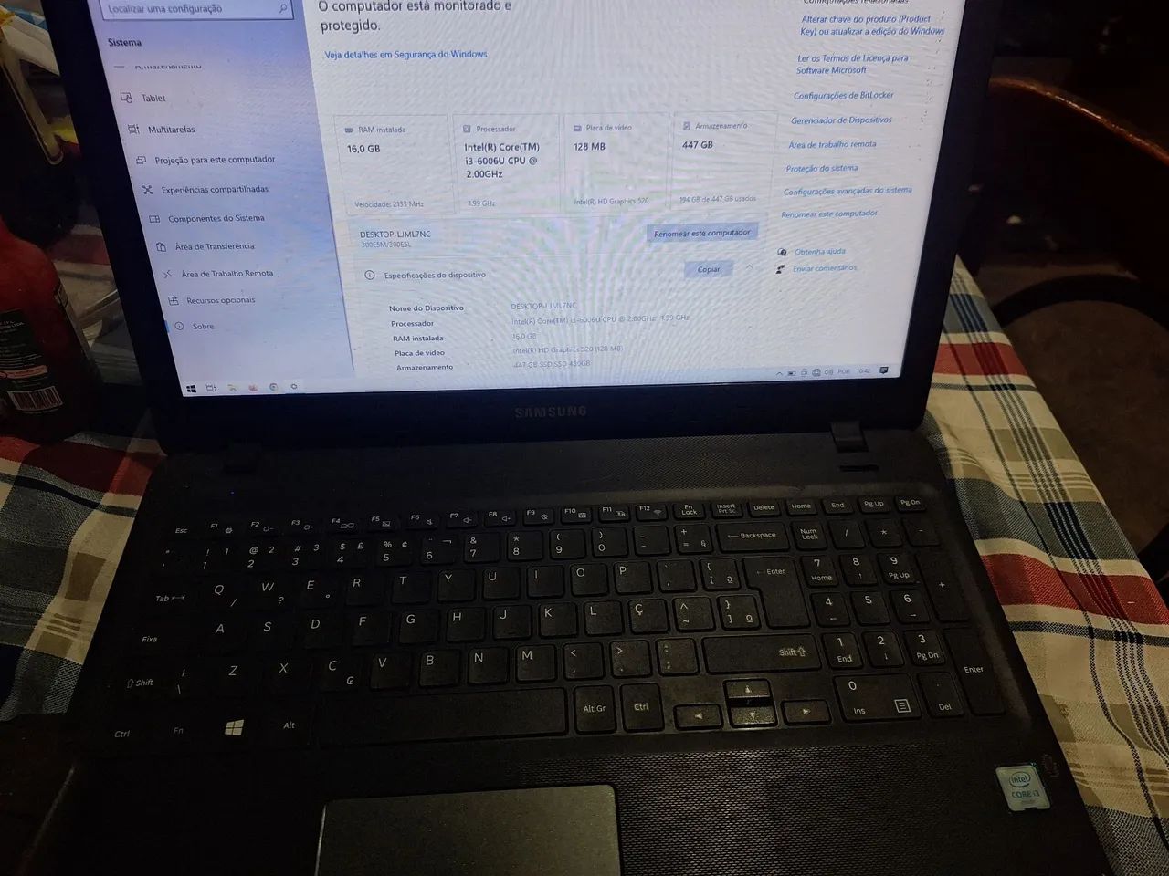 Notebokk Samsung 480GB/16GB RAM - Foto 2