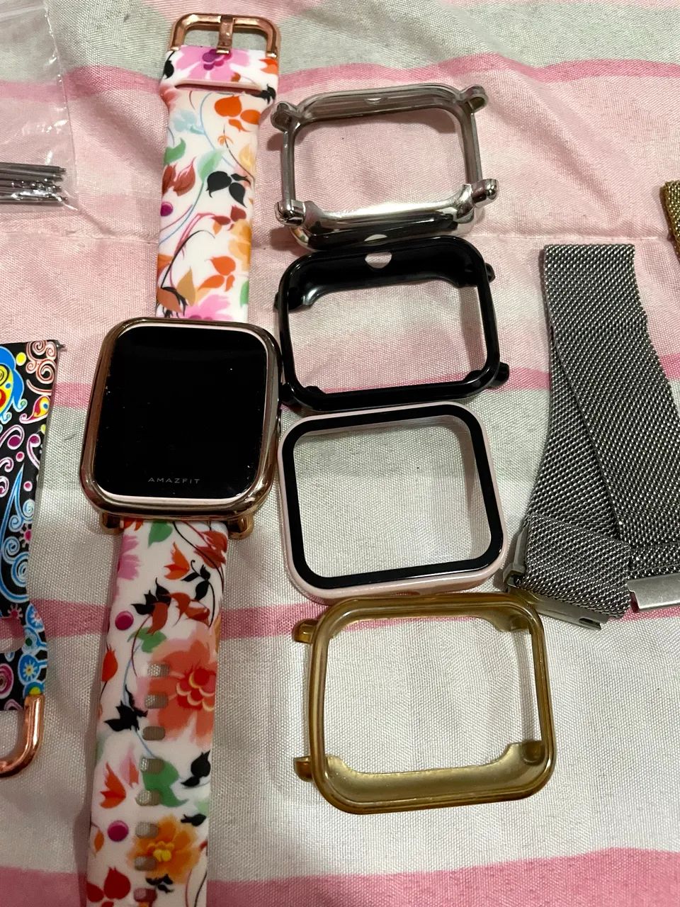 Kit pulseiras e capas amazfit bip 20mm - Foto 2