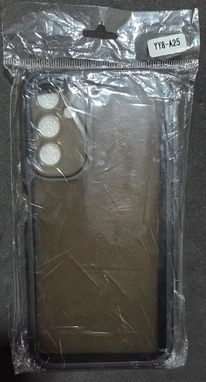 Capa capinha preta anti-impacto em TPU celular Samsung A25 NOVA