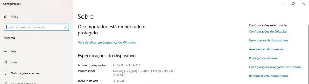 Computador Gamer Intel Core i5 9400f CPU 2.90ghz