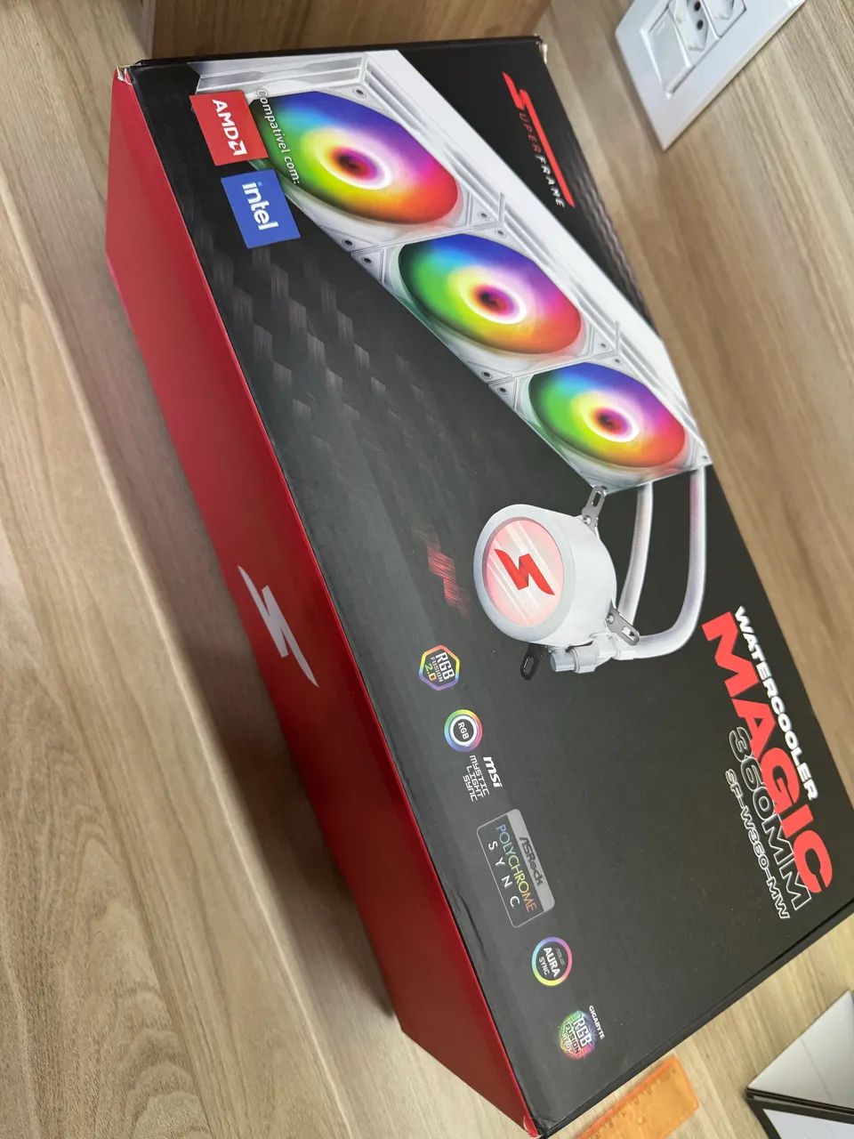Water Cooler SuperFrame ISENGARD MAGIC, 360mm, Branco - Foto 4