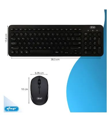 Kit Teclado E Mouse Sem Fio Wireless Usb Para Notebook Pc - Foto 2