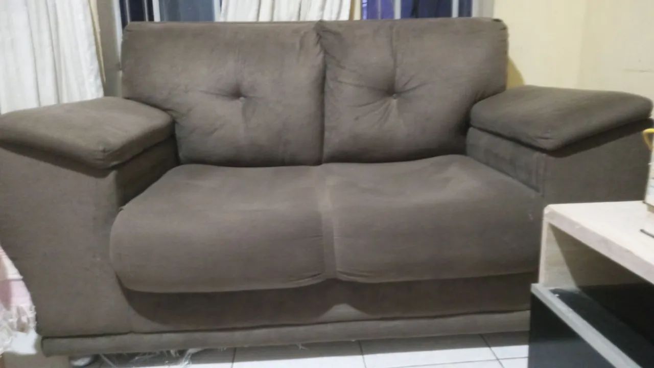 Sofá de Dois Lugares Veludo  Takei