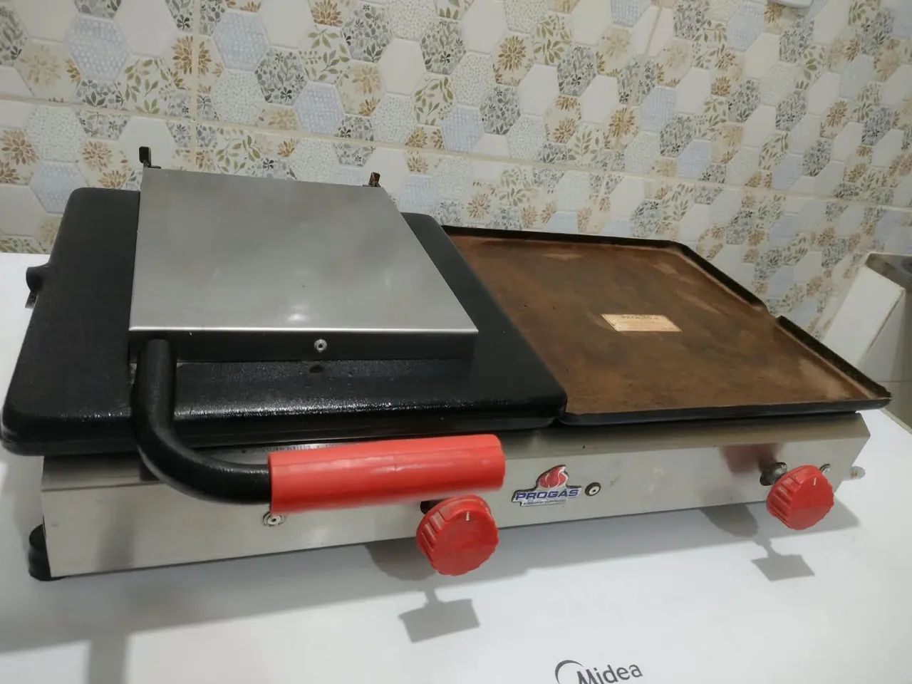 Chapa pra lanches nova movida a  gaz 