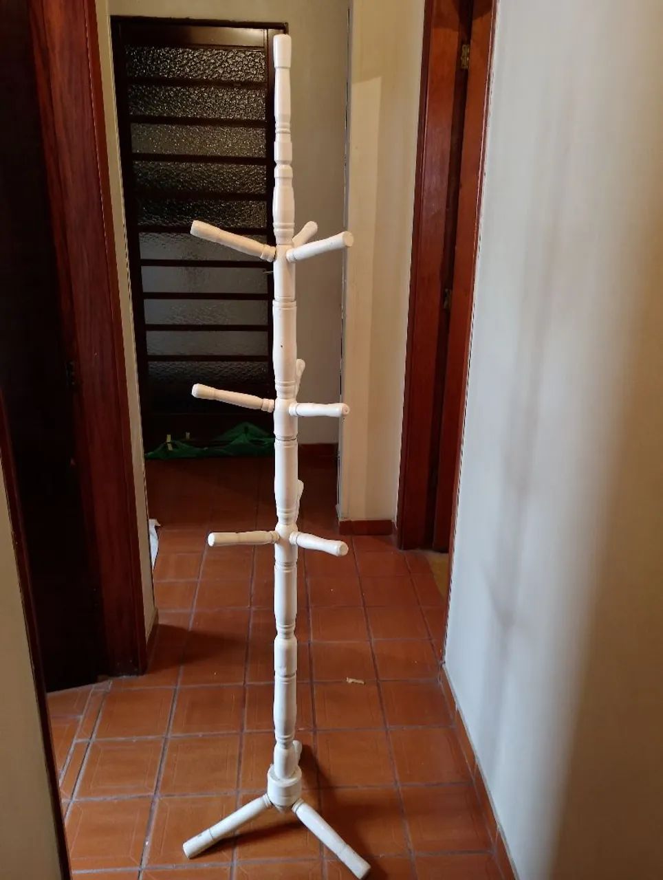 Cabideiro antigo branco - Foto 3