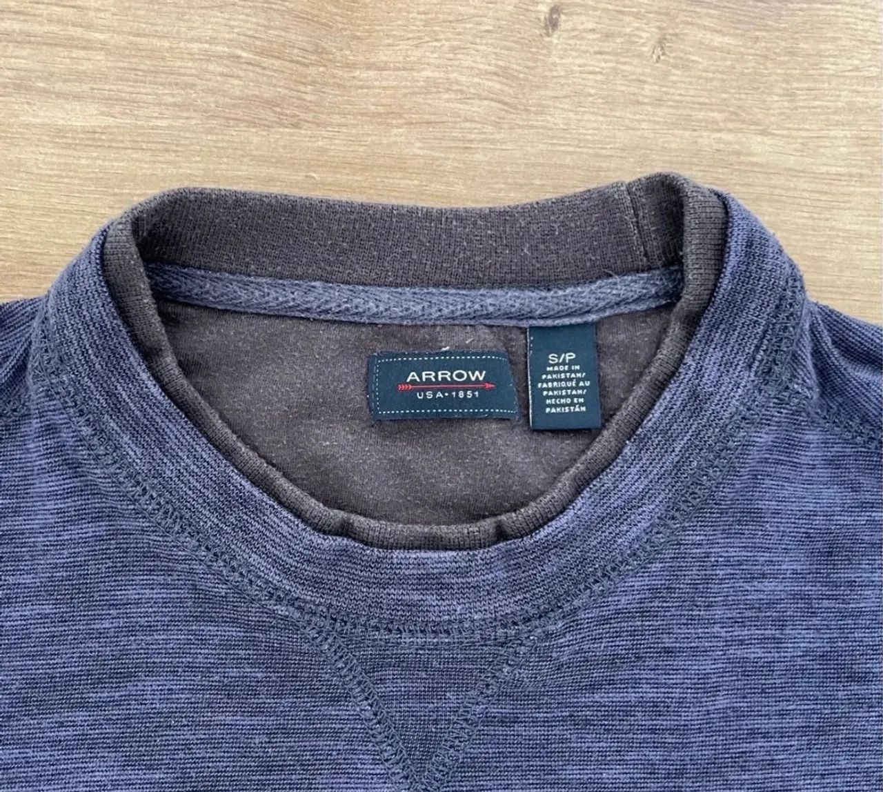 Camiseta masculina tam P manga longa azul da Arrow - Foto 2