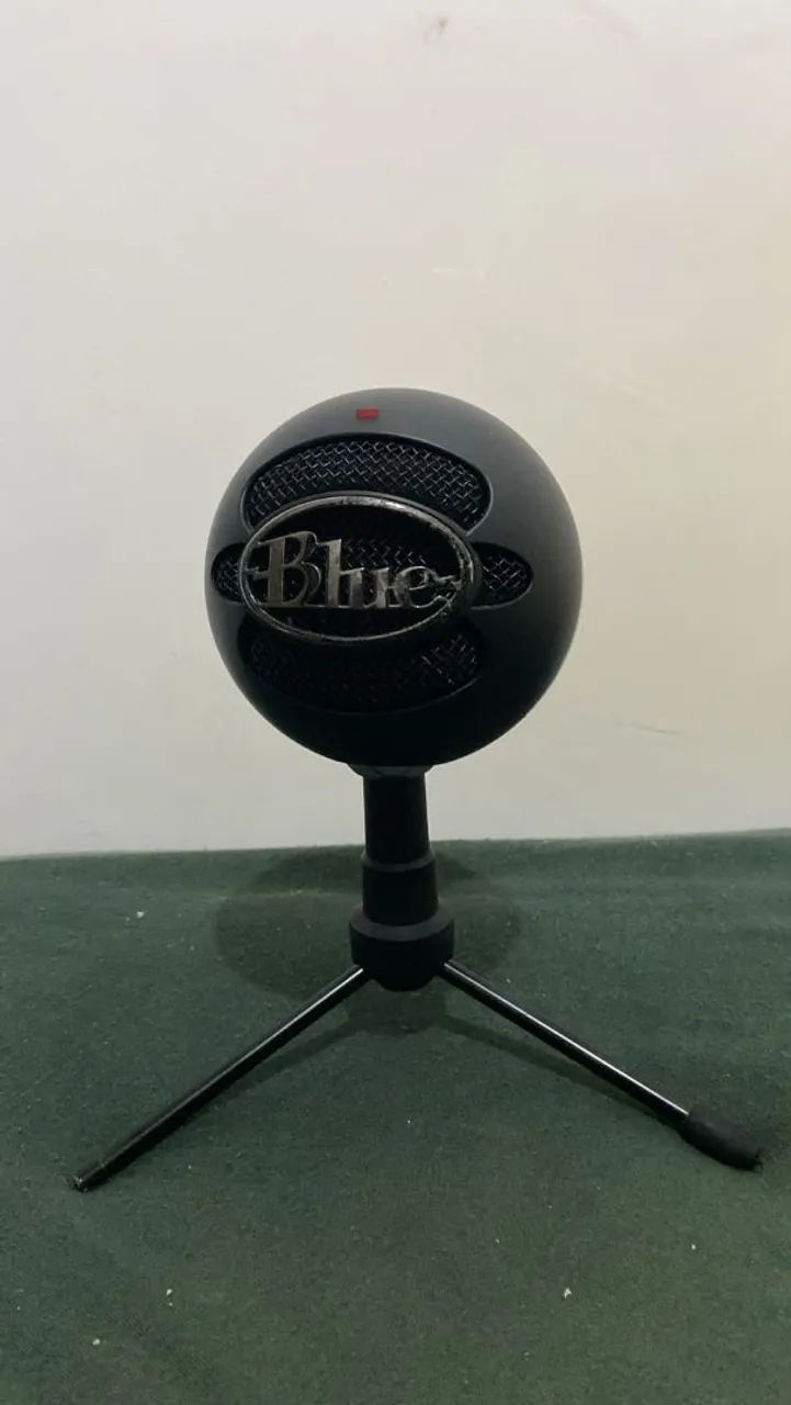 Microfone USB Blue Snowball iCE Preto - Excelente Estado