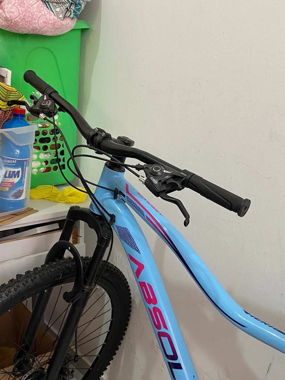 Bicicleta Absolute Aro 29 Feminina Azul/Rosa - NOVA, SEM USO - Foto 4