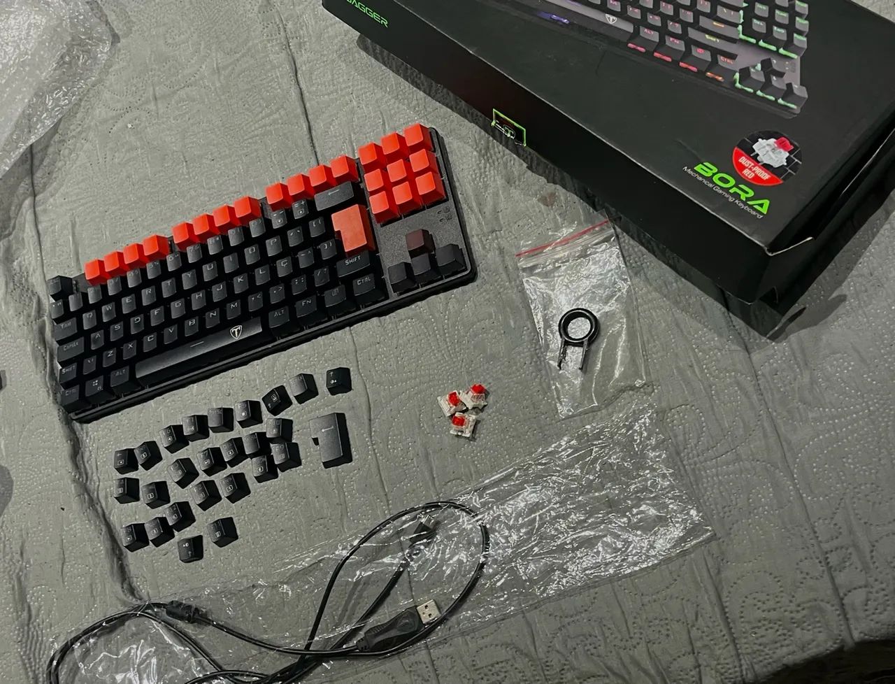 Teclado Mecânico T-Dagger Bora Switch Red - Foto 2