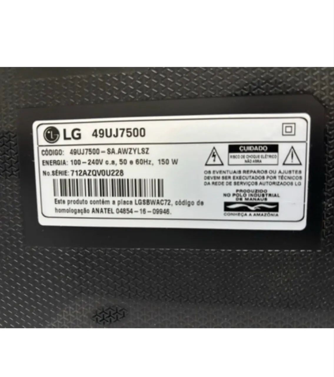 TV LG UJ7500 - PEÇAS  - Foto 2