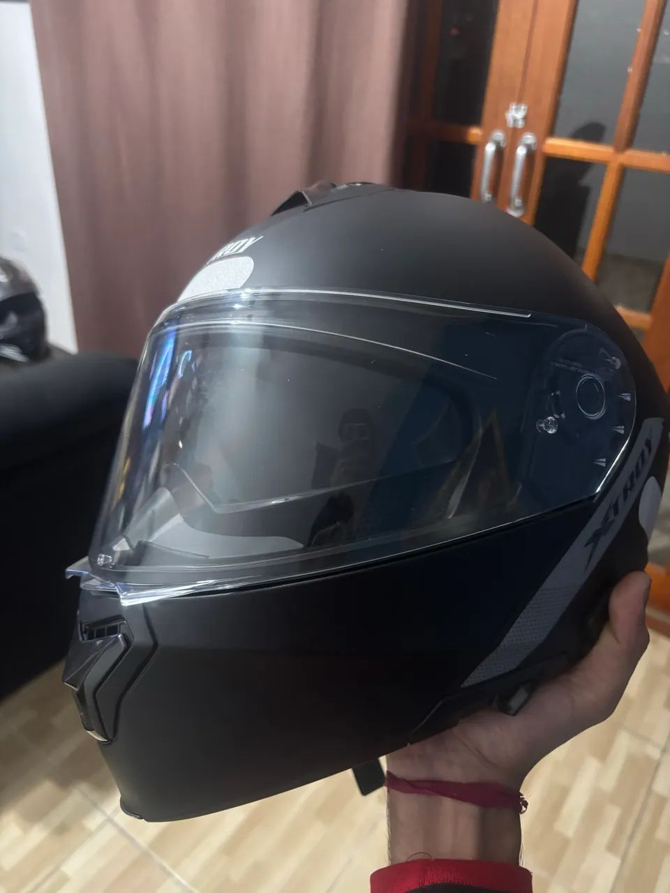 Capacete Xtroy Escamotavel Preto - Foto 3