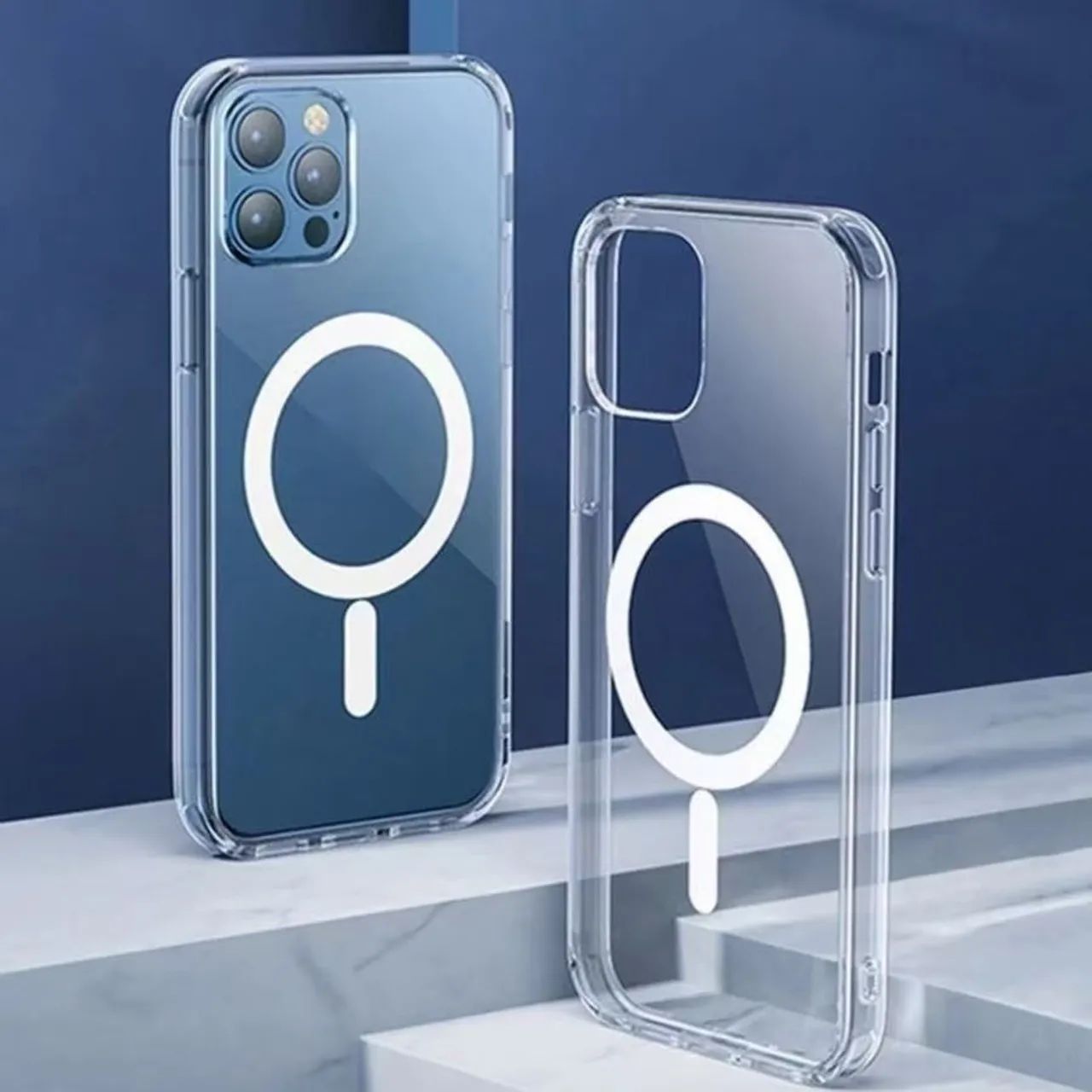 Capinha transparente para iPhone com magSafe todos os modelos 