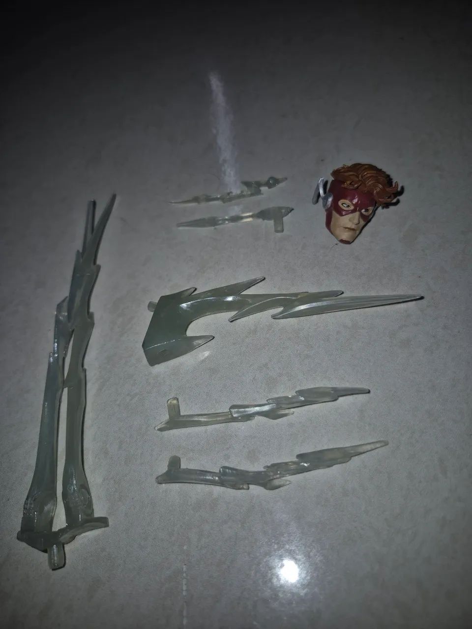 head sculpt Wally West (Flash) MCFARLANE + efects  - Foto 2