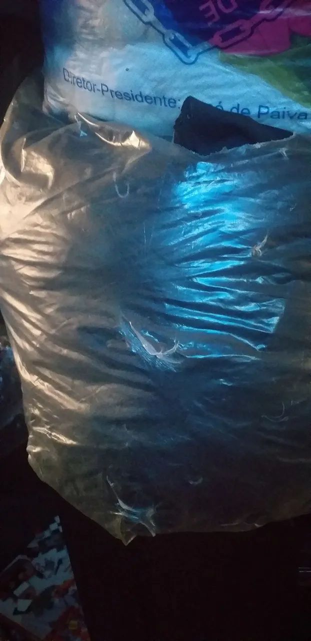 Lote de tecido, em retalhos cor preto em lycra  - Foto 2