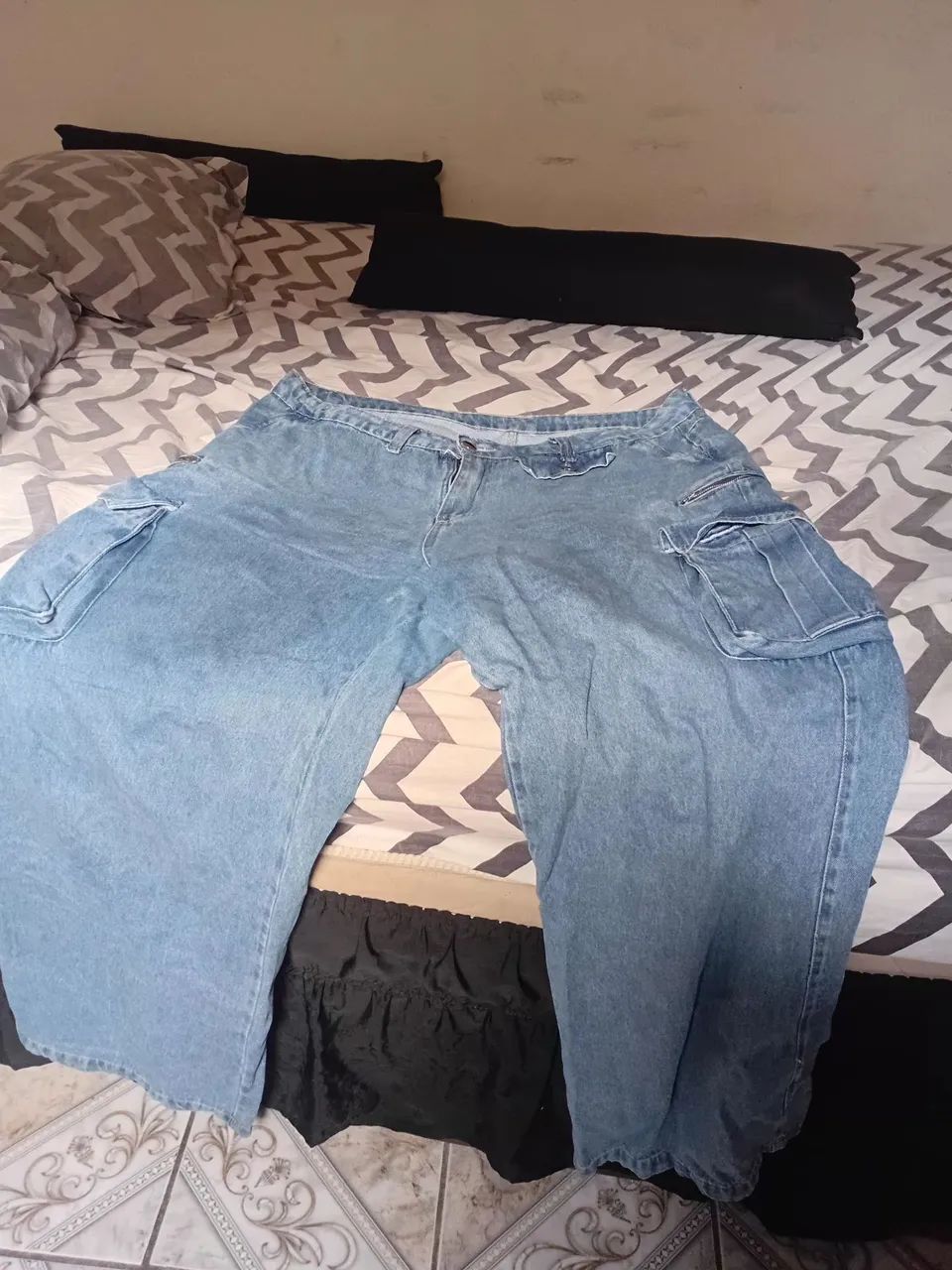 Calça jeans wide leg plus size - Foto 3