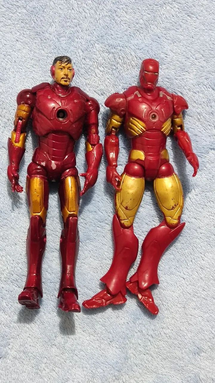 Boneco homem de ferro, lote com dois