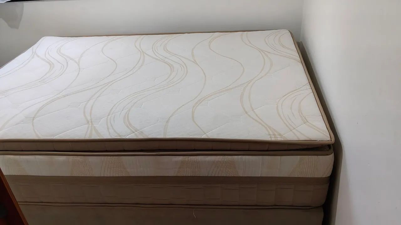 Cama box casal , base + colchão  - Foto 3